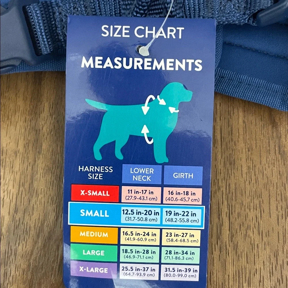 Top Paw Navy Adjustable Small Dog Harness NWT